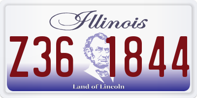 IL license plate Z361844