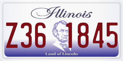 IL license plate Z361845
