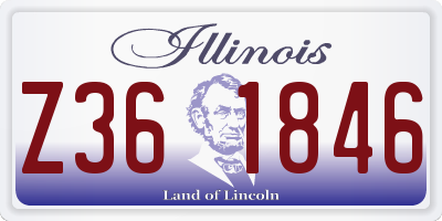 IL license plate Z361846
