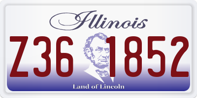 IL license plate Z361852