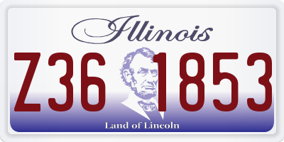 IL license plate Z361853
