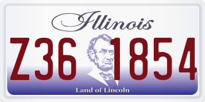 IL license plate Z361854