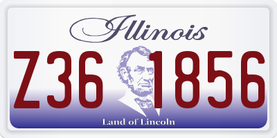 IL license plate Z361856