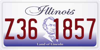 IL license plate Z361857