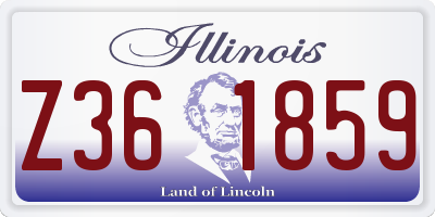 IL license plate Z361859