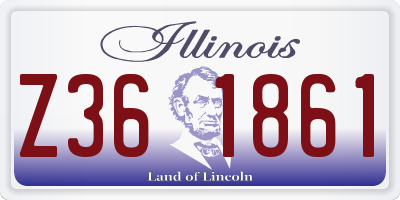 IL license plate Z361861