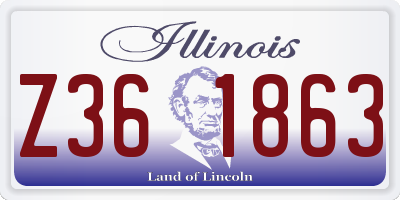 IL license plate Z361863