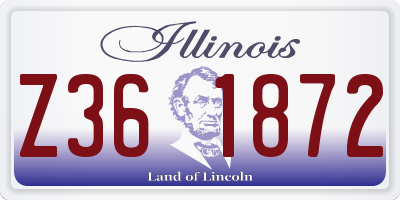 IL license plate Z361872