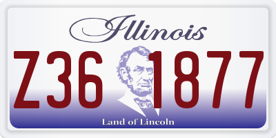 IL license plate Z361877