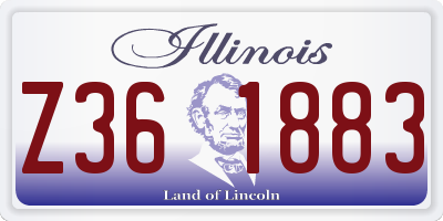 IL license plate Z361883