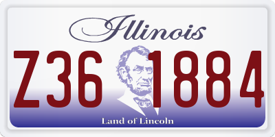 IL license plate Z361884