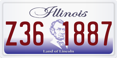 IL license plate Z361887