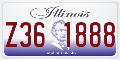 IL license plate Z361888