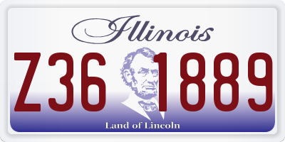 IL license plate Z361889