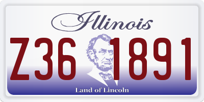 IL license plate Z361891