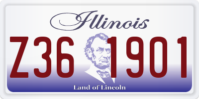 IL license plate Z361901