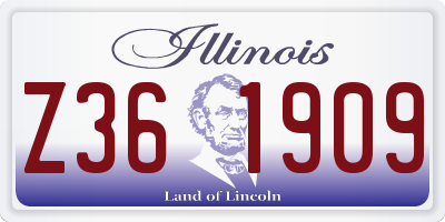 IL license plate Z361909