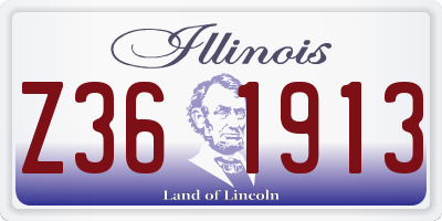 IL license plate Z361913