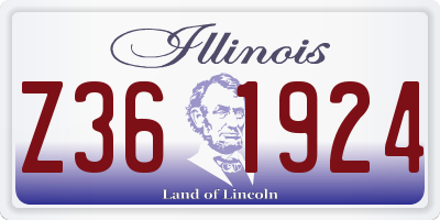 IL license plate Z361924