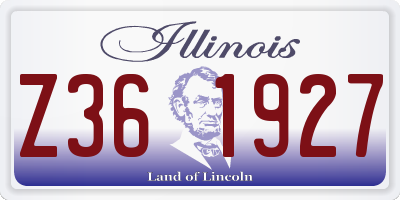 IL license plate Z361927
