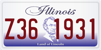 IL license plate Z361931