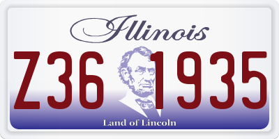 IL license plate Z361935