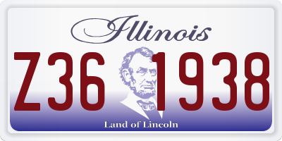 IL license plate Z361938