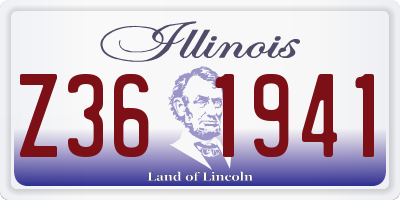 IL license plate Z361941