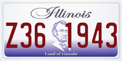 IL license plate Z361943