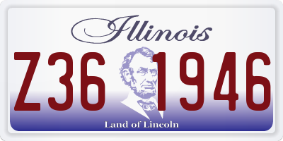 IL license plate Z361946