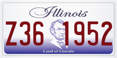 IL license plate Z361952