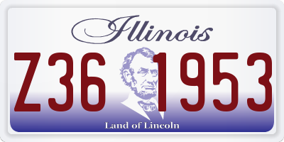 IL license plate Z361953