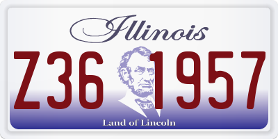 IL license plate Z361957