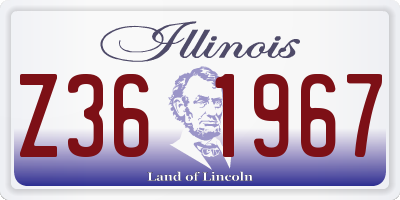 IL license plate Z361967