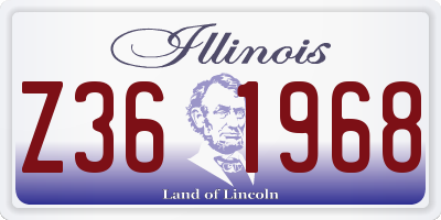 IL license plate Z361968