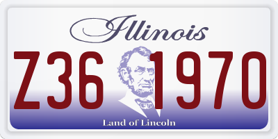 IL license plate Z361970
