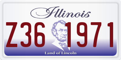 IL license plate Z361971