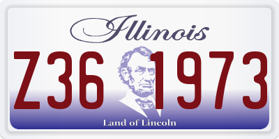 IL license plate Z361973