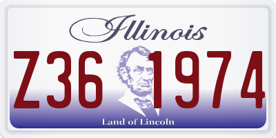 IL license plate Z361974