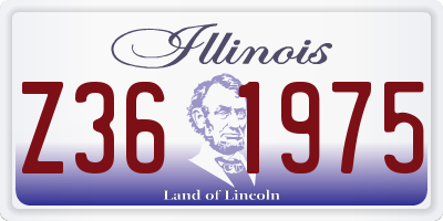 IL license plate Z361975