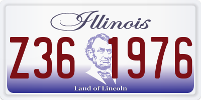 IL license plate Z361976