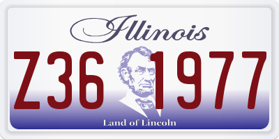 IL license plate Z361977