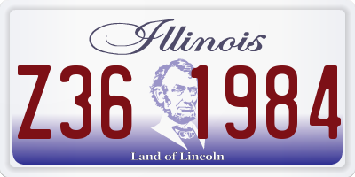 IL license plate Z361984
