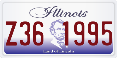 IL license plate Z361995
