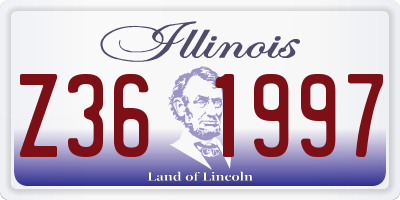 IL license plate Z361997