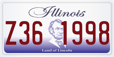 IL license plate Z361998