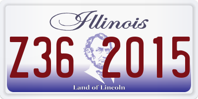 IL license plate Z362015