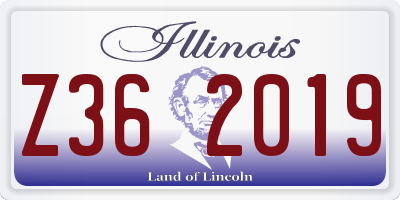 IL license plate Z362019