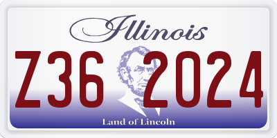 IL license plate Z362024
