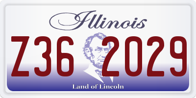 IL license plate Z362029